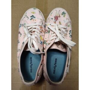 SeaVees Legend Peter Rabbit Pink Canvas Low Top Sneakers Kids Size 4Y